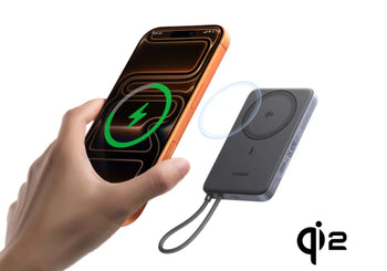 Kan een magnetische powerbank een iPhone met hoesje opladen?
