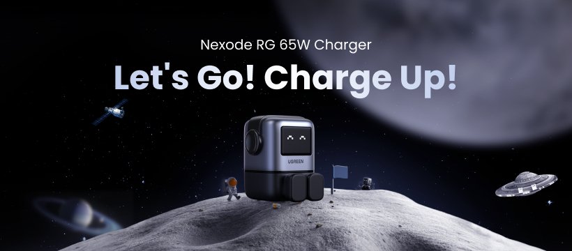 De UGREEN Nexode RG 65W is er: Een krachtige draagbare Robo-oplader - UGREEN NL