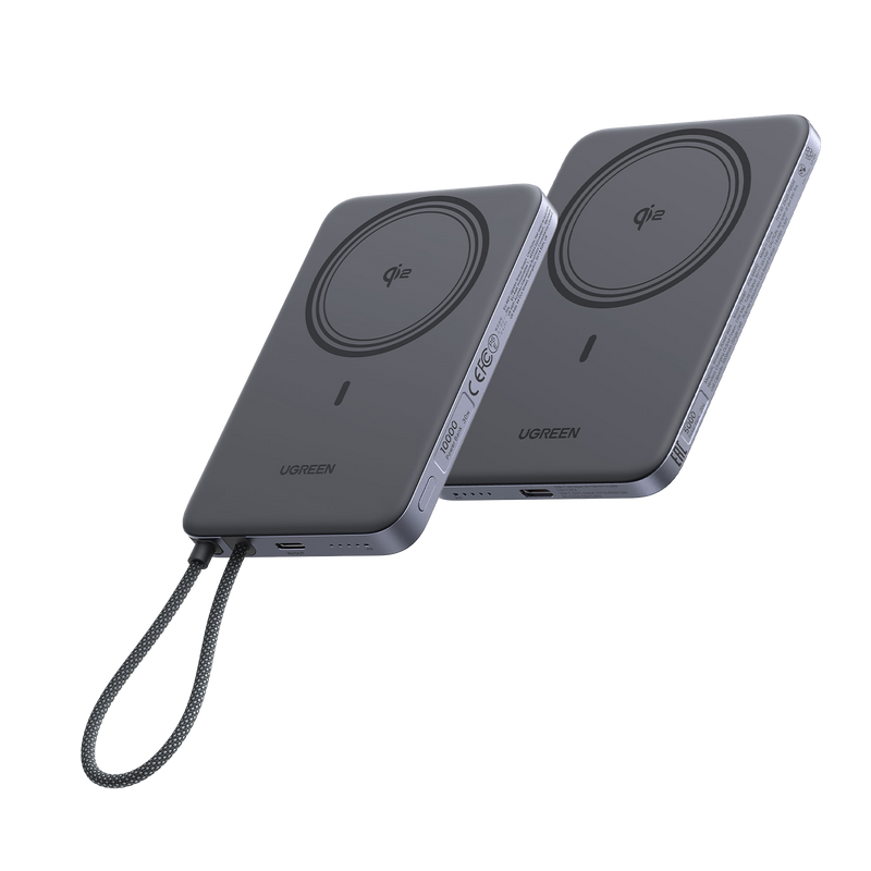 UGREEN MagFlow Air Magnetische Powerbankbundel (10.000 mAh + 5.000 mAh, Qi2 15 W)