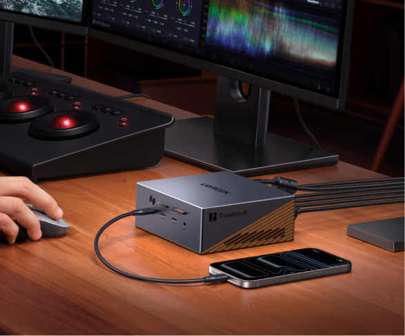 UGREEN Maxidok 17-in-1 Thunderbolt™ 5 Dockingstation – 8TB, Dual 6K/8K-display voor Mac & Windows