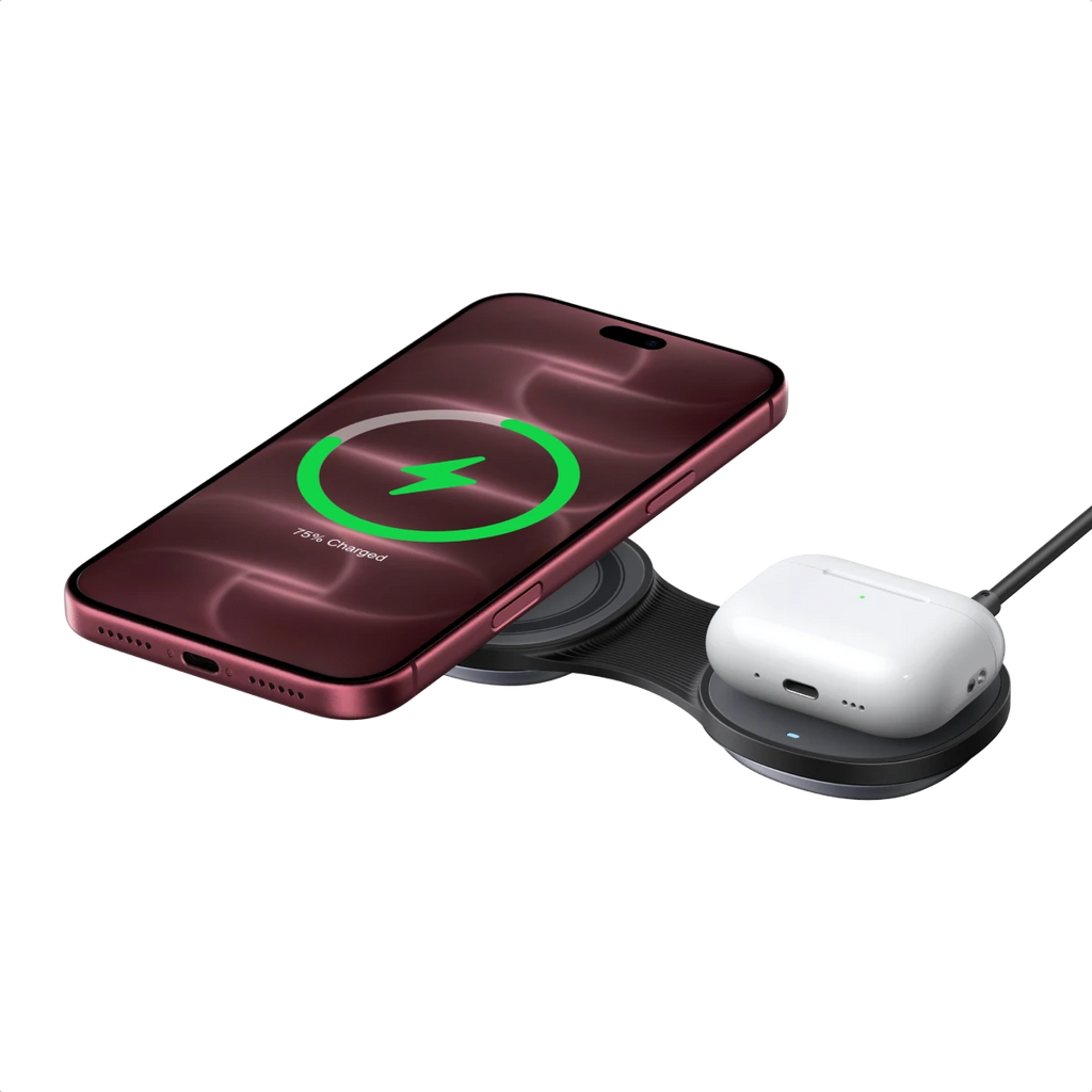 UGREEN MagFlow Magnetische Draadloze Oplader (2-in-1 Opvouwbaar, Qi2 25 W, 30 W USB-C-ingang)