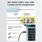 UGREEN Nexode Air USB-C Oplader (65W, GaN)
