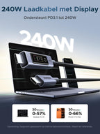 UGREEN Nexode 240 W USB-C-kabel met Smart Display | UGREEN NL