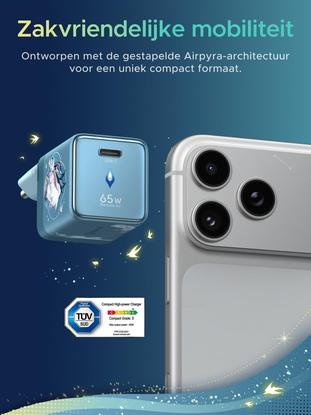 UGREEN x Honkai: Star Rail 65 W oplader
