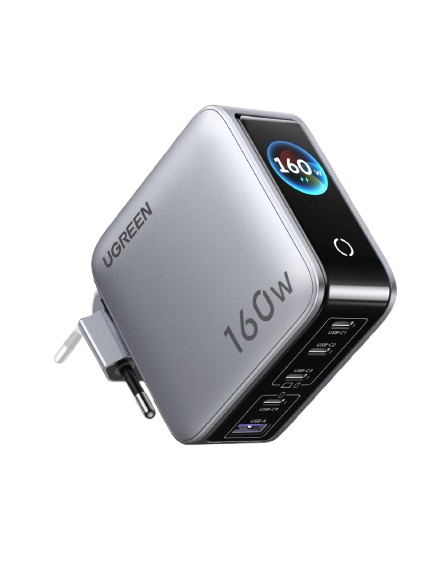 UGREEN Nexode Pro Oplader met Smart Display (160 W, 5 Poorten, GaN)