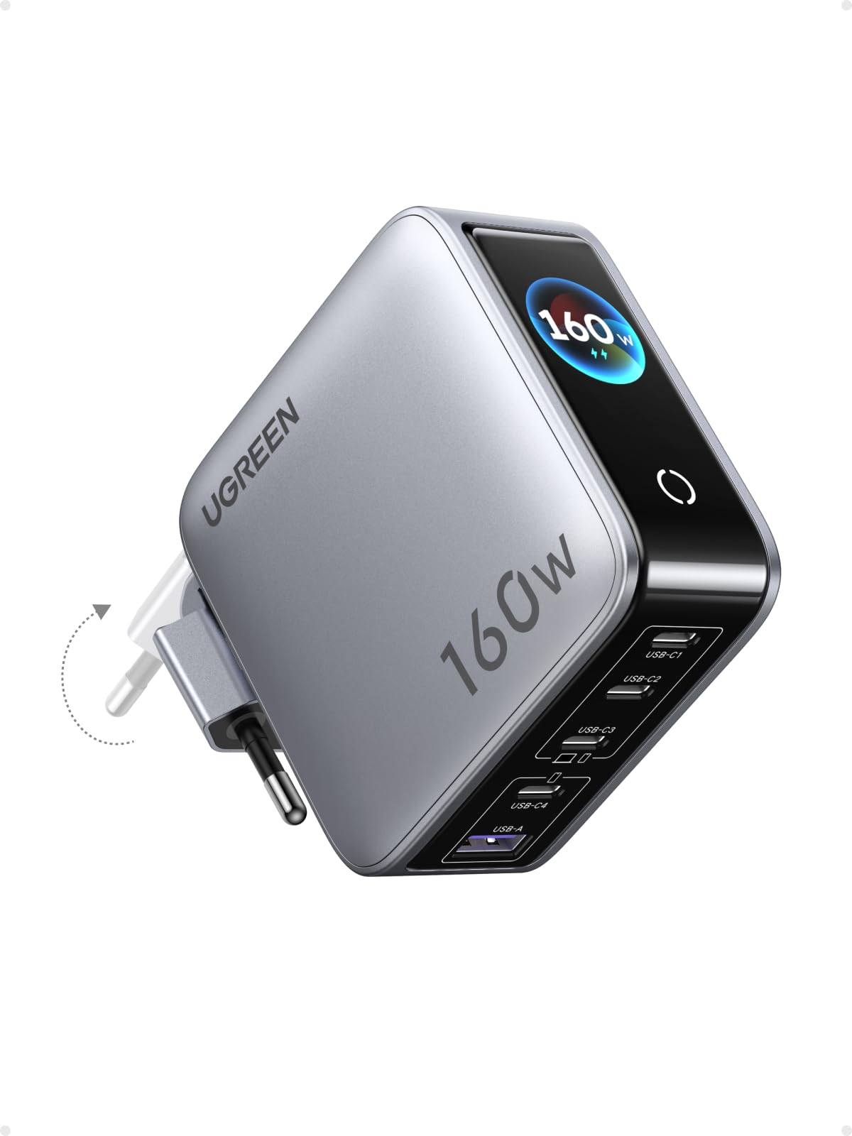 UGREEN Nexode Pro 160 W Oplader met Smart Display | UGREEN NL