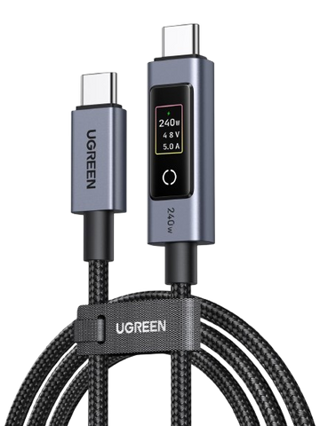 UGREEN Nexode USB-C-kabel met Smart Display (240 W, PD 3.1, 1 m / 2 m)