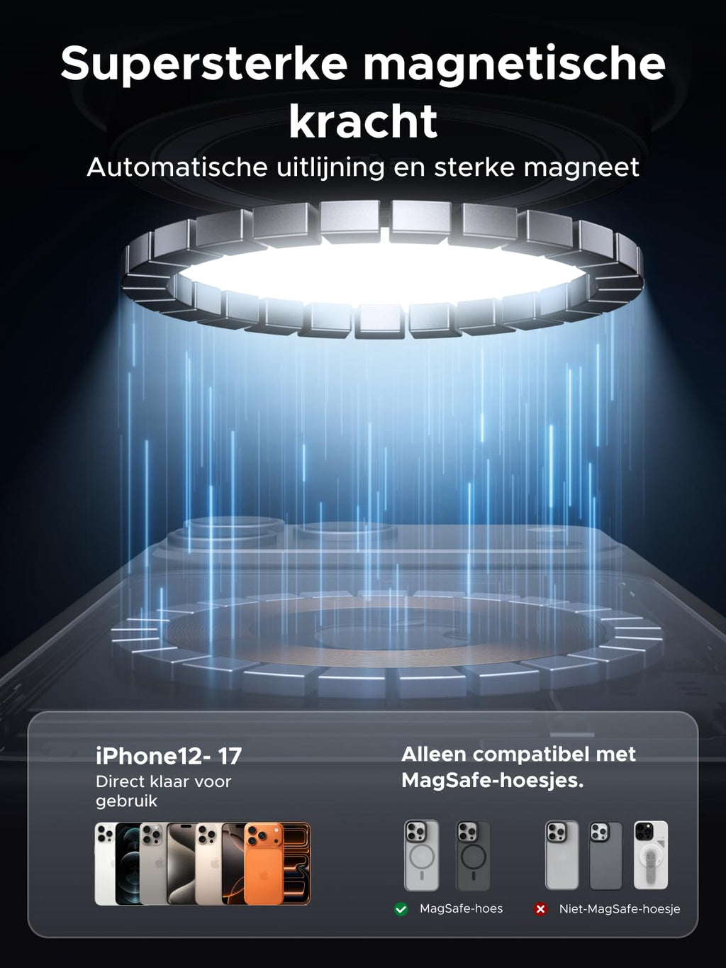 UGREEN MagFlow Pro 25W Qi2 2-in-1 magnetisch laadstation met koeling
