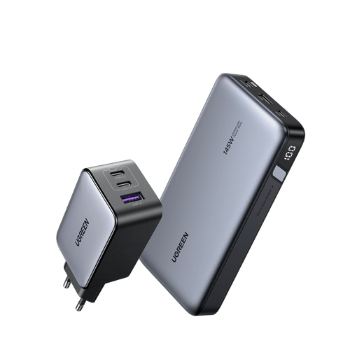 UGREEN Nexode Power Bank 25000mAh 145W met  GaN 65W Oplader
