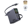 UGREEN Nexode Pro Oplader met Smart Display (160 W, 4 Poorten, GaN, Uitschuifbare Kabel, App-bediening)