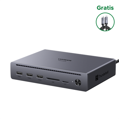UGREEN Maxidok 10-in-1 Thunderbolt™ 5 Dockingstation met Gigabit Ethernet – Dual 6K/8K-display voor Mac & Windows