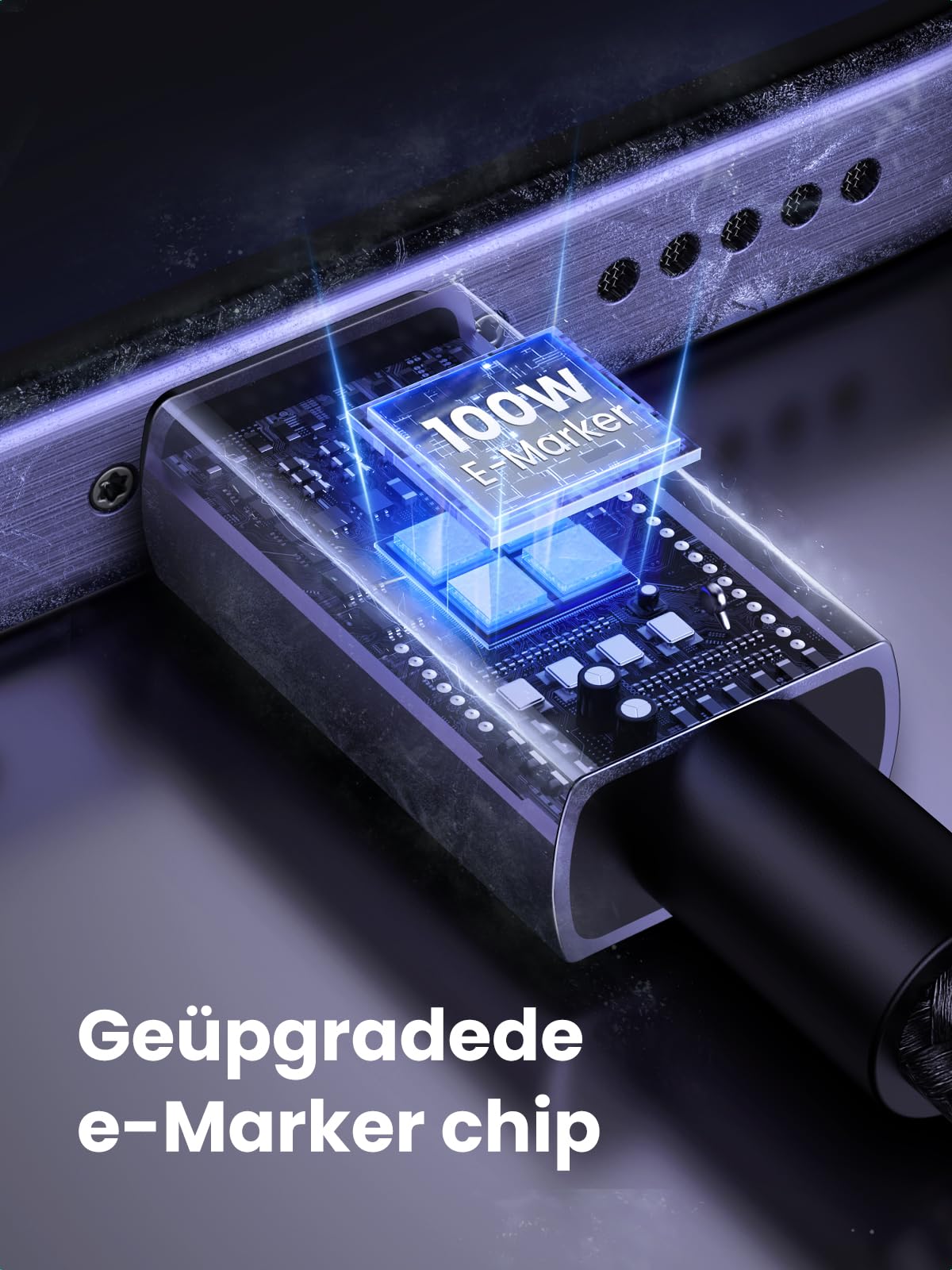 UGREEN 100W USB C - kabel PD 3.0 oplaadkabel USB C naar USB C snellaadkabel 5A/20V (0.5m)