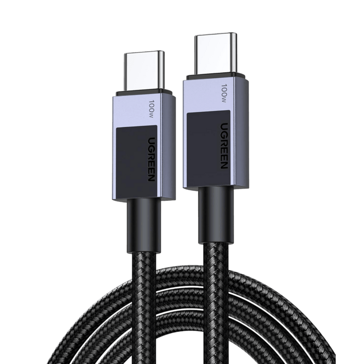 UGREEN 100W USB C - kabel PD 3.0 oplaadkabel USB C naar USB C snellaadkabel 5A/20V compatibel met iPhone 15, M3 MacBook Pro/Air, iPad Air/Pro 2024, Galaxy S24 Ultra A55 Pixel 8a Steam Deck enz. (2m)