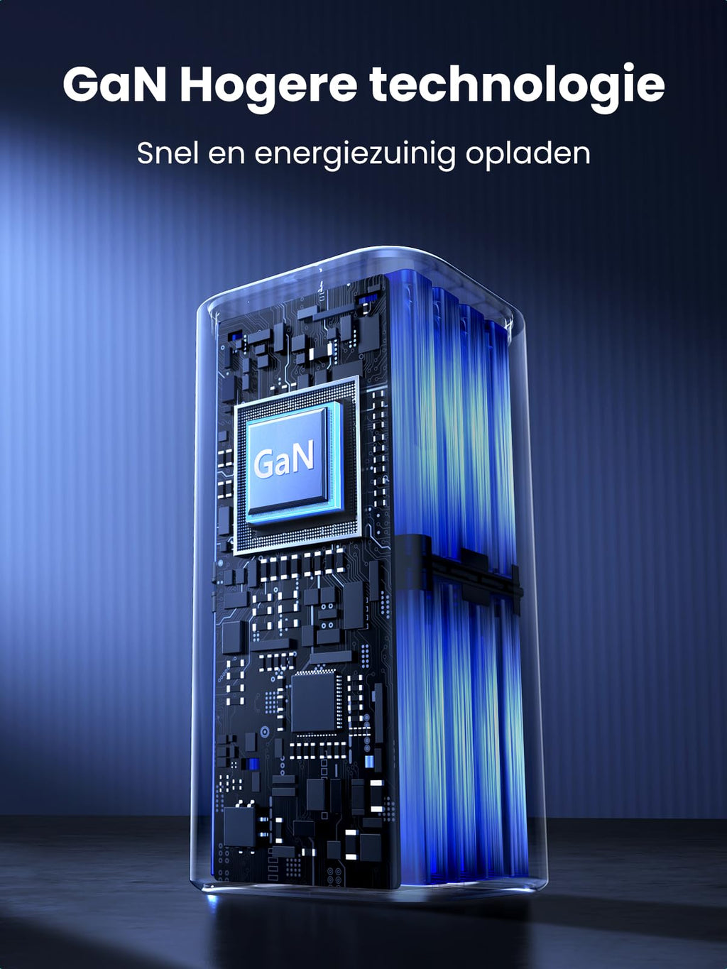 UGREEN 130W GaN sigarettenaansteker USB PD3.0 autolader USB C 4 - poorts