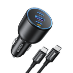 UGREEN 130W USB C Autolader, 3 - poorts Sigarettenaansteker