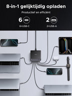UGREEN 200W 8 - Poorts GaN Desktop Snellader