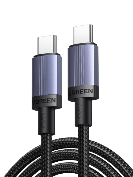 UGREEN 240W USB-C naar USB-C Oplaadkabel 2 m(Nylon Gevlochten)