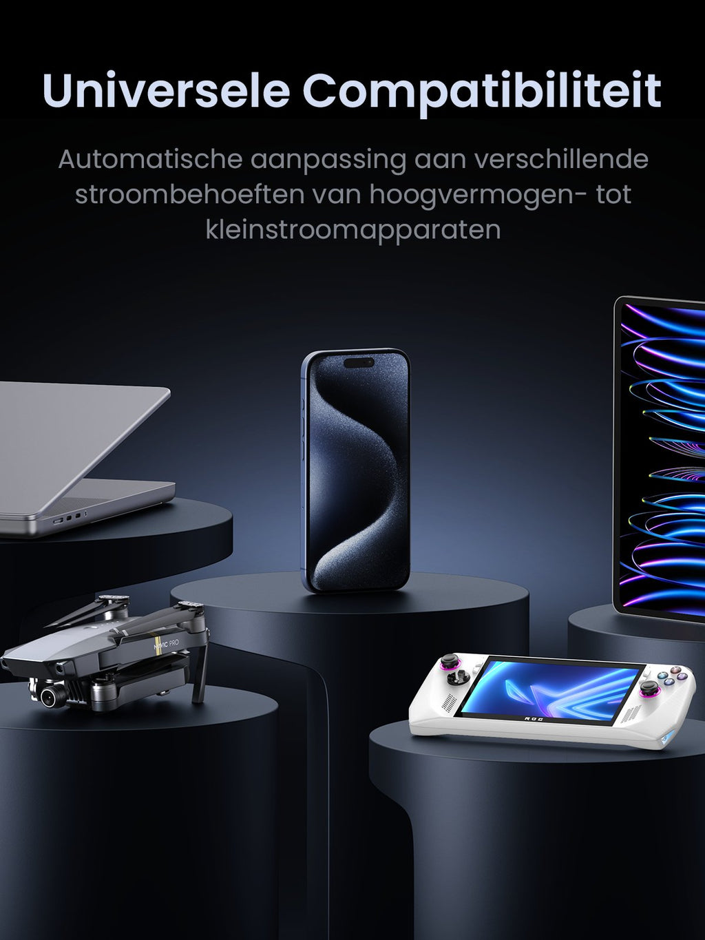UGREEN 300W Powerbank 48000mAh met Slimme Digitale Display -universele compatibiliteit