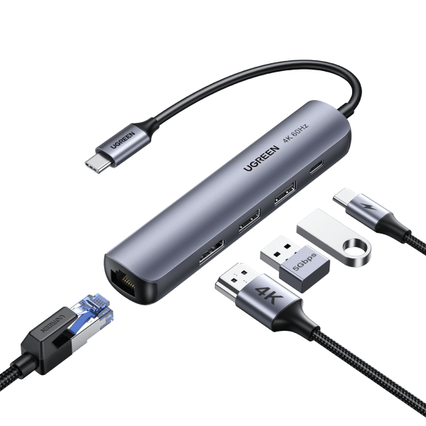 UGREEN 5 - in - 1 USB C Hub HDMI 4K@60Hz