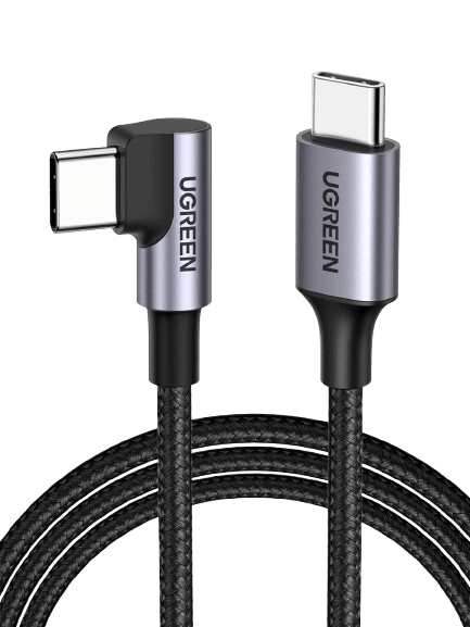 UGREEN 60W USB C Kabel naar USB C Hoek PD 3.0 PPS USB C Oplaadkabel 90 Graden