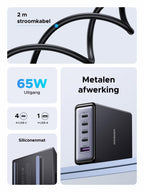 UGREEN 65W 5 - Poorts GaN Desktop Snellader