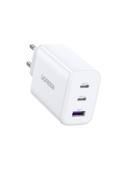 UGREEN 65W USB C Oplader - 3-Poorts PD Lader