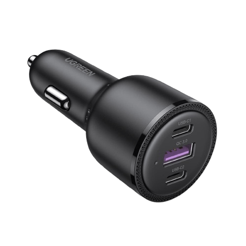 UGREEN 69W USB C Autolader, 3-poorts Sigarettenaansteker