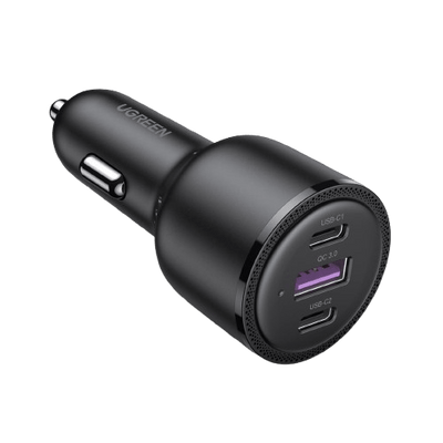 UGREEN 69W USB C Autolader, 3-poorts Sigarettenaansteker