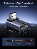 UGREEN 8K HDMI Haakse Adapterset (2 - Pack)