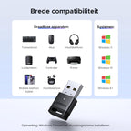 UGREEN Adapter 5.4 Bluetooth Dongle voor PC, Maus, Tastatur, Kopfhörer, Handy, USB Bluetooth Stick voor Windows 11/10/8.1