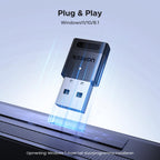 UGREEN Adapter 5.4 Bluetooth Dongle voor PC, Maus, Tastatur, Kopfhörer, Handy, USB Bluetooth Stick voor Windows 11/10/8.1