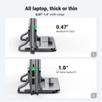 UGREEN Aluminium Verticale Laptop Standaard Verstelbare Bureau Laptop Stand