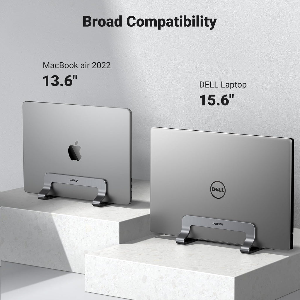 UGREEN Aluminium Verticale Laptop Standaard Verstelbare Bureau Laptop Stand