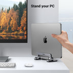 UGREEN Aluminium Verticale Laptop Standaard Verstelbare Bureau Laptop Stand