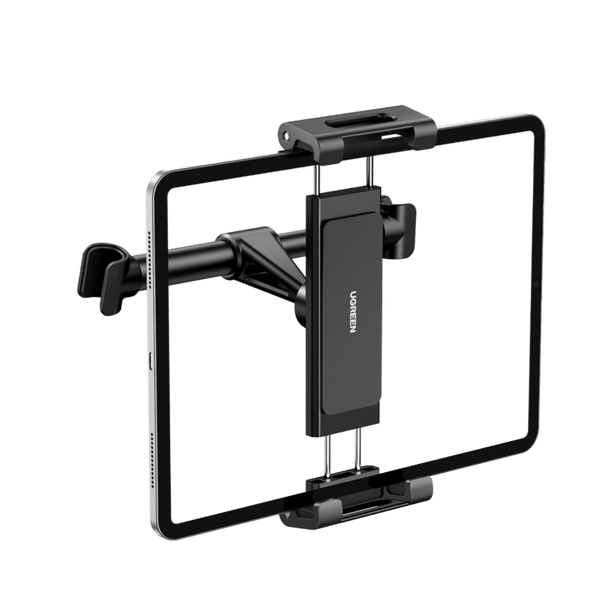 Trust Thano Auto Tablethouder | Voor Hoofdsteun | Van 7 Tot 11 Inch Universeel Verstelbaar Zwart