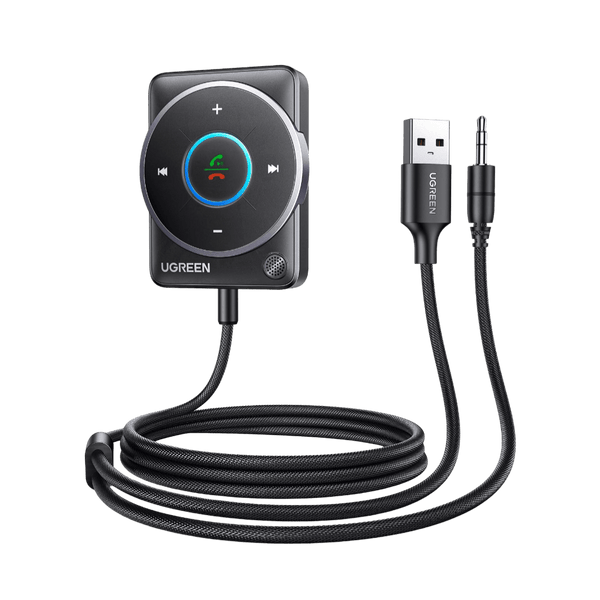 UGREEN Aux Bluetooth 5.4 Adapter Auto Bluetooth - ontvanger Multifunctionele knop