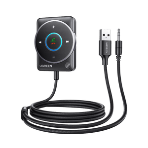 UGREEN Aux Bluetooth 5.4 Adapter Auto Bluetooth-ontvanger Multifunctionele knop