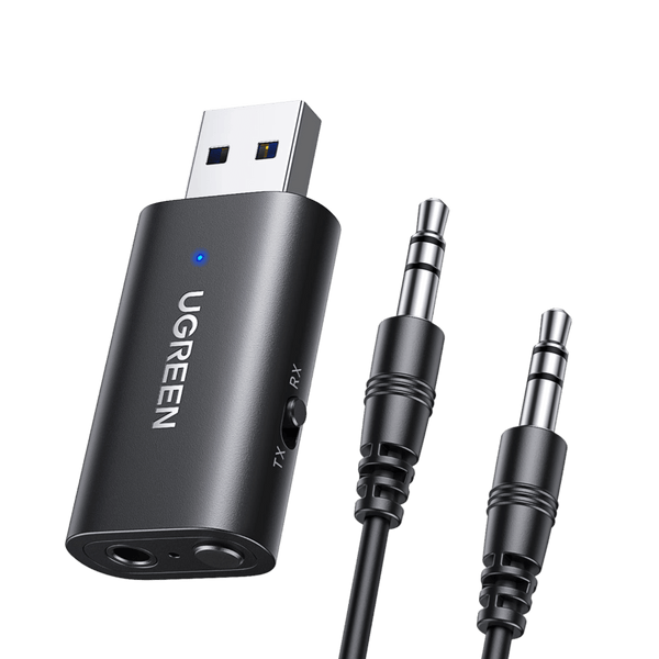 UGREEN Bluetooth 5.1 Adapter 2 in 1 Bluetooth Zender en Ontvanger met 3,5mm Audio Kabel