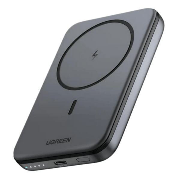 UGREEN Draadloze Powerbank 5000mAh Magnetische Power Bank Klein met USB - C snel opladen (Zwart)