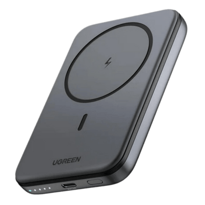 UGREEN Draadloze Powerbank 5000mAh Magnetische Power Bank Klein met USB-C snel opladen (Zwart)