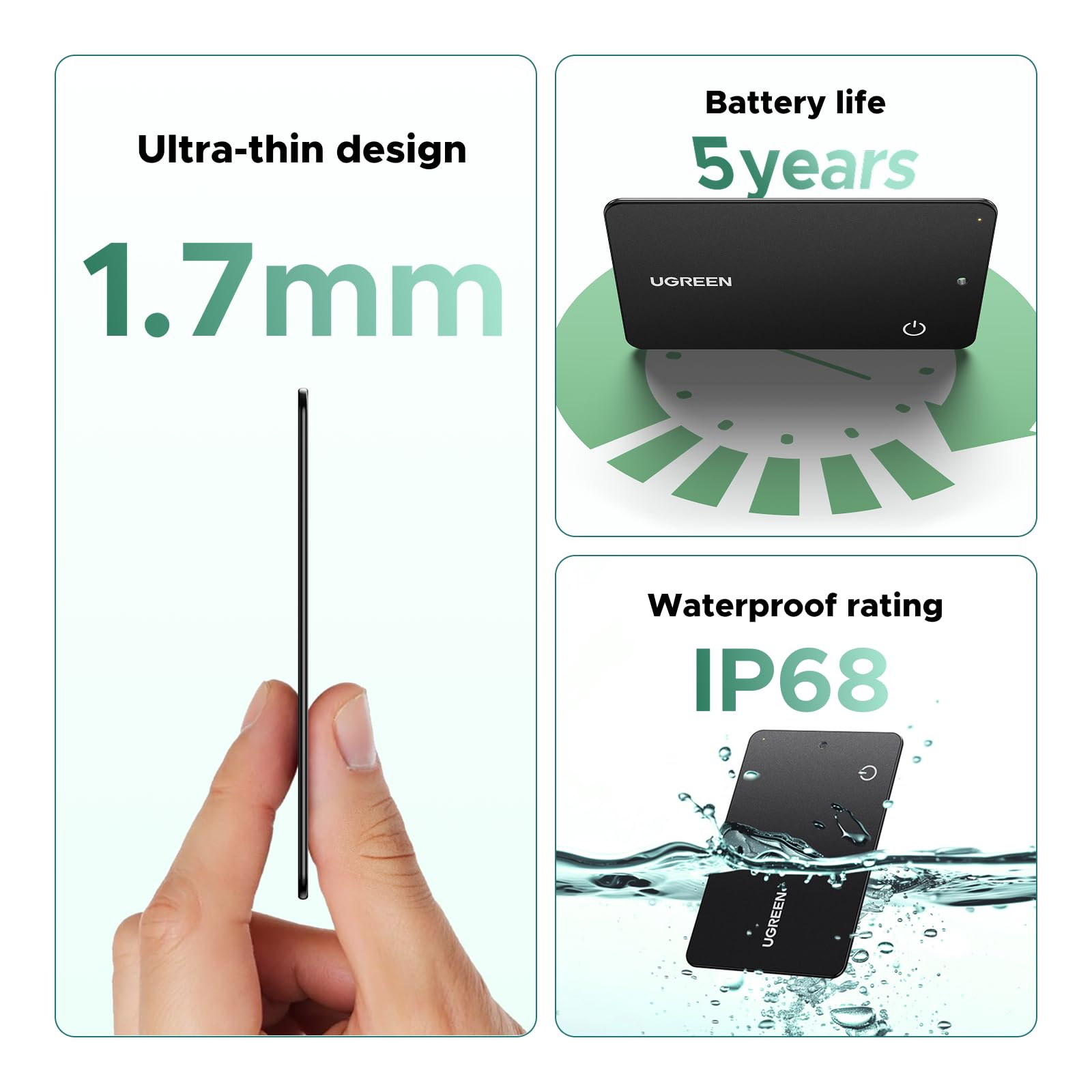 UGREEN FineTrack Slim G Smart Finder (Voor Android)