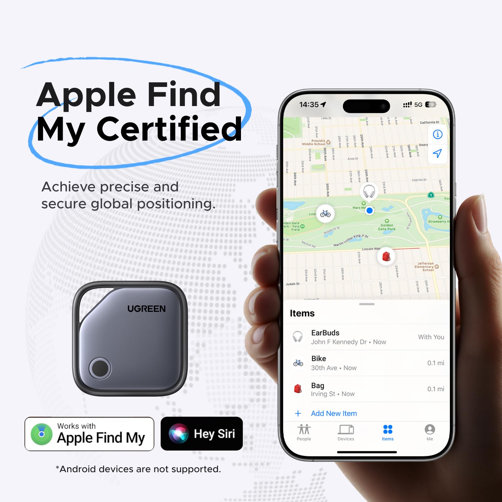 UGREEN FineTrack Smart Finder (Alleen iOS) - 2 pack