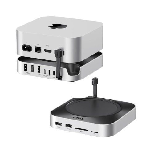 UGREEN Mac Mini M4 Hub & Stand met NVMe SSD - behuizing 8TB Max