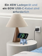 UGREEN MagFlow 2 - in - 1 Draadloze Oplader (Qi2 25W, MagSafe - compatibel)