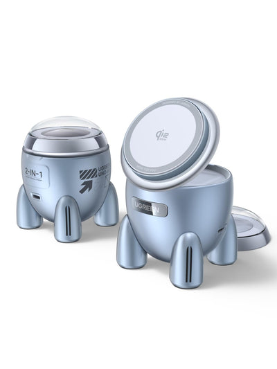 UGREEN MagFlow 2-in-1 Draadloze Oplader (Qi2 25W, MagSafe-compatibel)