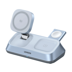 UGREEN MagFlow 3-in-1 Magnetische Draadloze Oplader (Qi2 25W, MagSafe-compatibel)