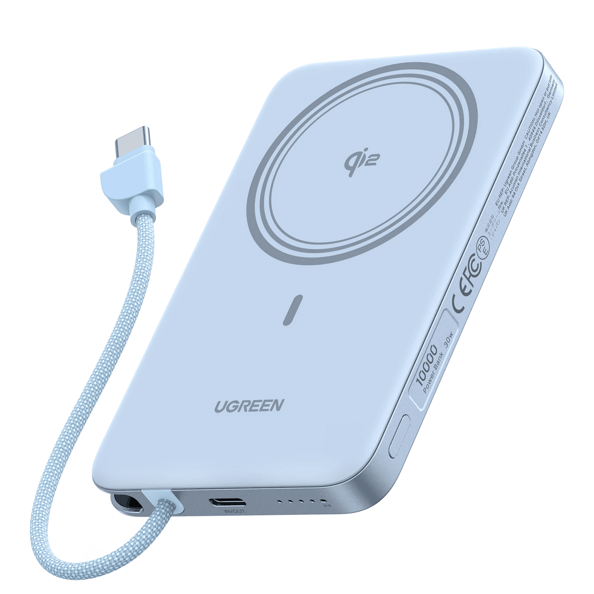 UGREEN MagFlow Air Magnetische Powerbank (10000mAh, Qi2 15W)