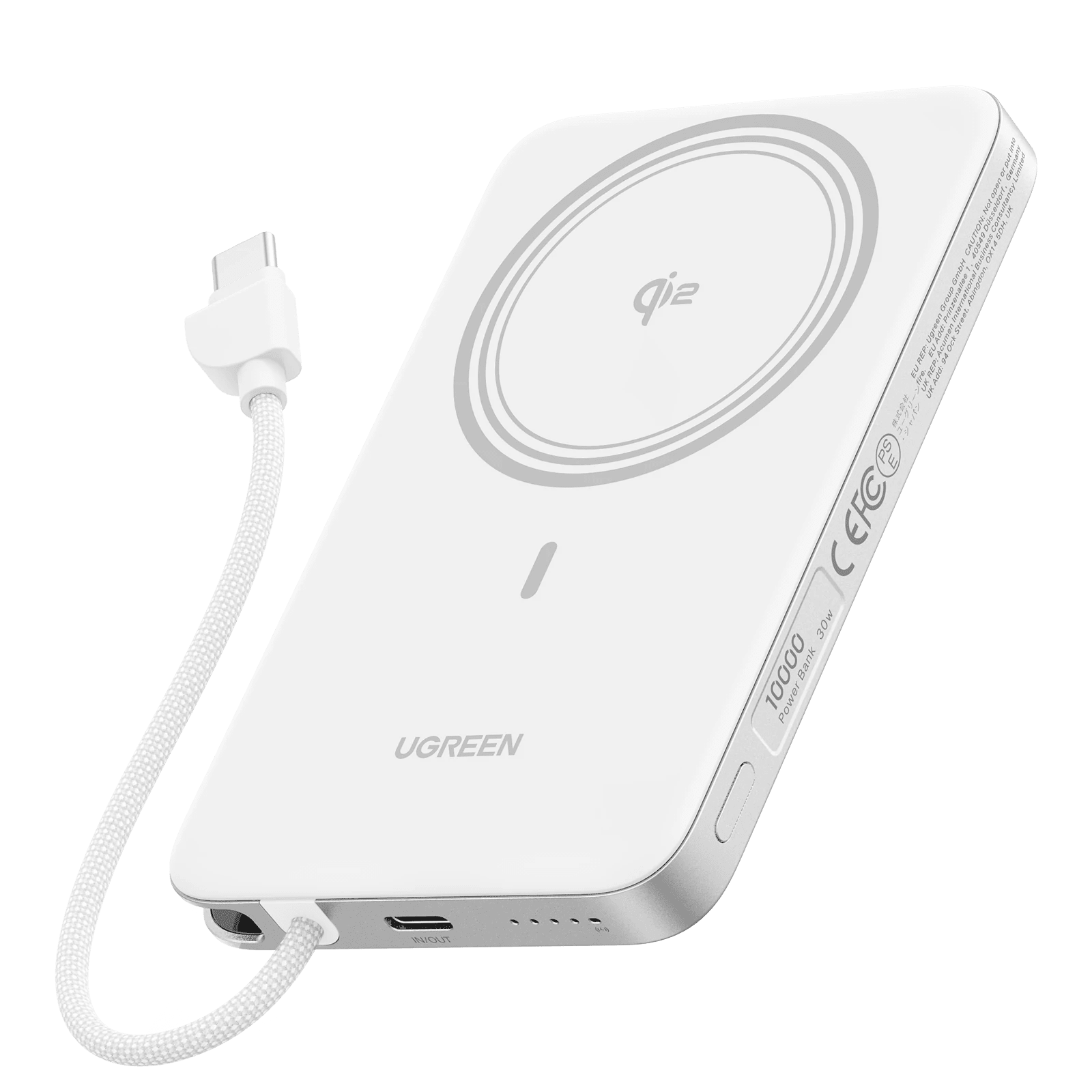 UGREEN MagFlow Air Magnetische Powerbank (10000mAh, Qi2 15W)