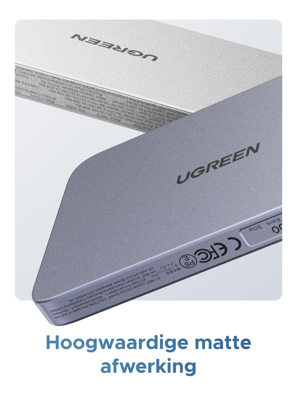 UGREEN MagFlow Air Magnetische Powerbank (10000mAh, Qi2 15W)