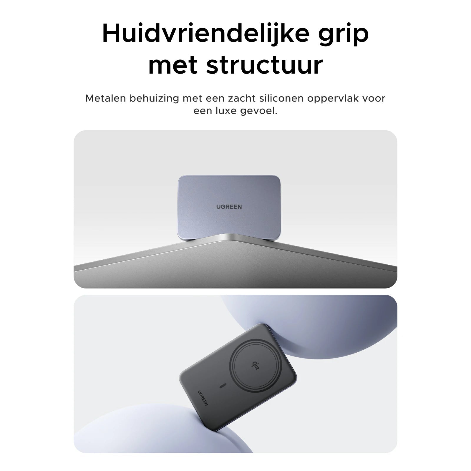 UGREEN MagFlow Air Magnetische Powerbank (5000mAh, Qi2 15W)